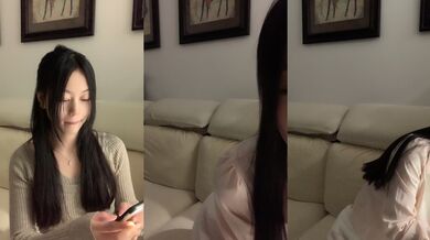 颜值区女神！外表文静很漂亮！给大家小露一波，撩起衣服贫乳，换装衬衣，半脱下内裤性感美臀